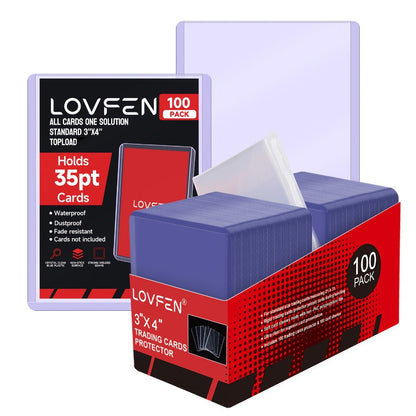 35pt Top Loader and Soft Card Sleeve Sets in 100, 500, 1000 or 2000 Matching Pair Quantities