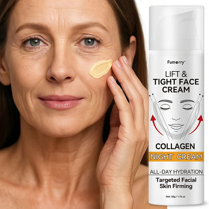 50 g Snail Mucin and Collagen Night Cream for a Daily Evening Moisturizing Facial Skin Care Routine