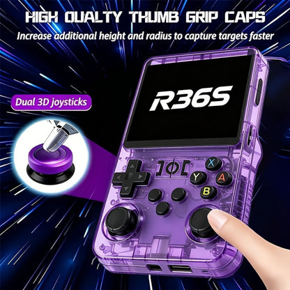 Retro Handheld Game Console R36S2 with 3.5-Inch IPS HD Screen, 3000mAh Battery, TF Card Expansion & HD TV Output – Portable Plug and Play Emulator Gaming Device, 5 Colors, Gift for Kids & Adults