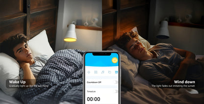 A19 E26 Wi-Fi and Bluetooth Smart Light Bulbs with RGB and White Modes in Two-, Four- or Six-Bulb Packs