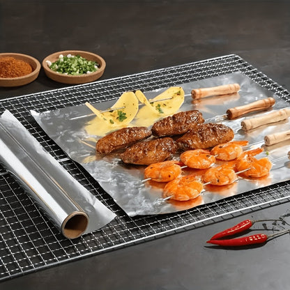 Heavy-Duty Aluminum Foil Roll Set in Six or 12-Roll Options for Baking, Grilling and Food Wrapping