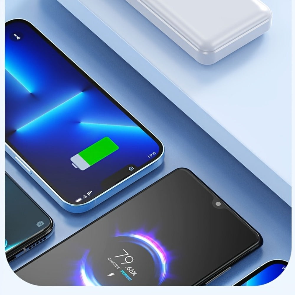 65000mAh Portable Power Bank with LED Display USB Charger for iPhone 17 16 15 14 13 12 11 XS Android Phones Tablets – High Capacity Emergency Backup Battery Pack for Travel Outdoor Camping