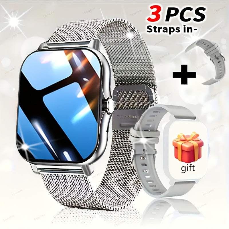 Smartwatch with Navigation & Dual Strap 1.83" TFT Full Touch Screen, Wireless Calling, Remote Camera, Music Player, Message Alerts – For Men & Women iPhone & Android