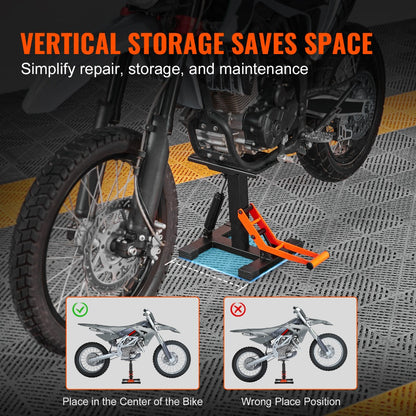 Hydraulic Motorcycle Lift Table 440 LBS Capacity Adjustable Height Repair Stand for Dirt Bike Pit Bike ATV - Smooth Elevation Maintenance Jack