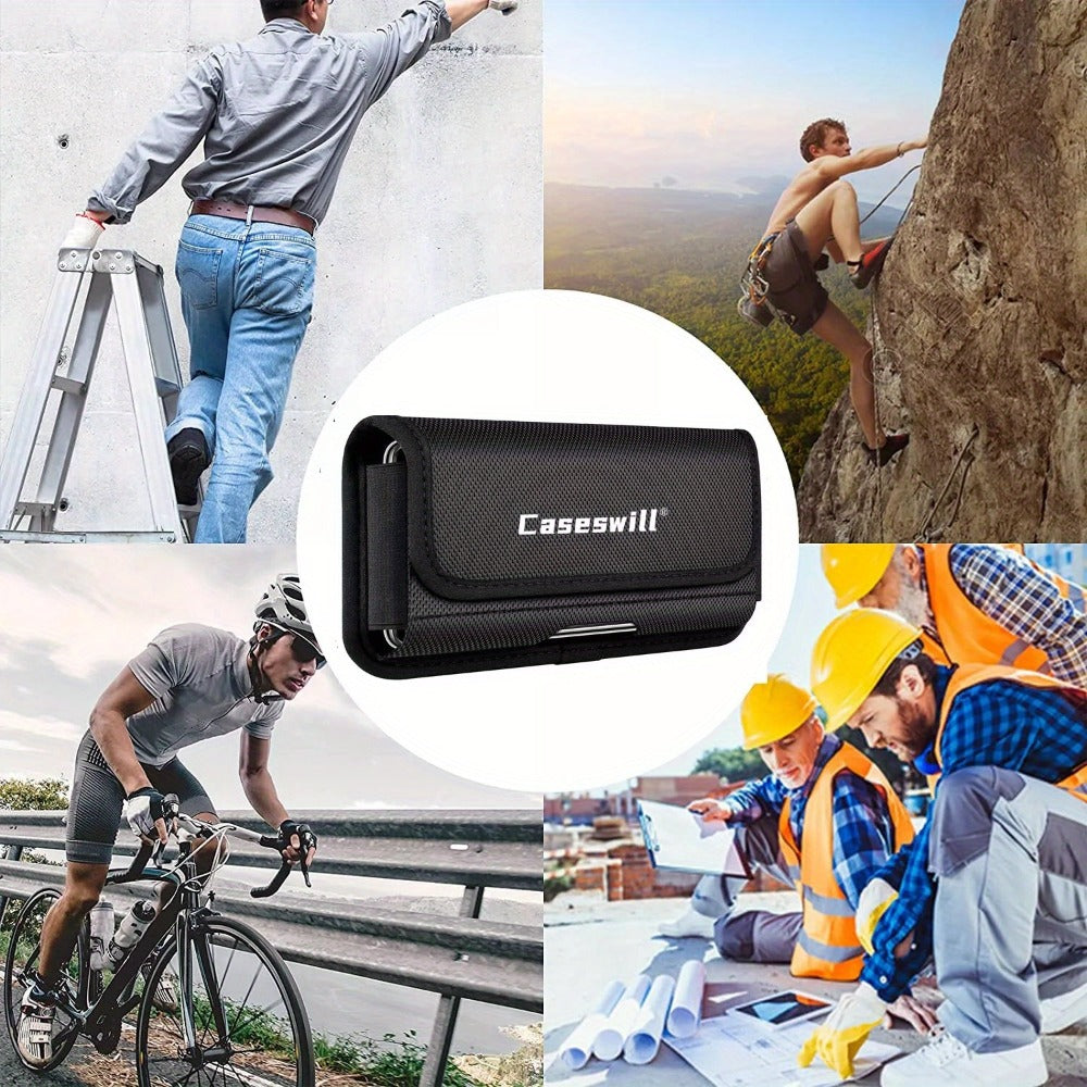 Phone Case Rotating Belt Clip Holster with Card Slot and Snap Closure for iPhone 16E and iPhone 17 Series