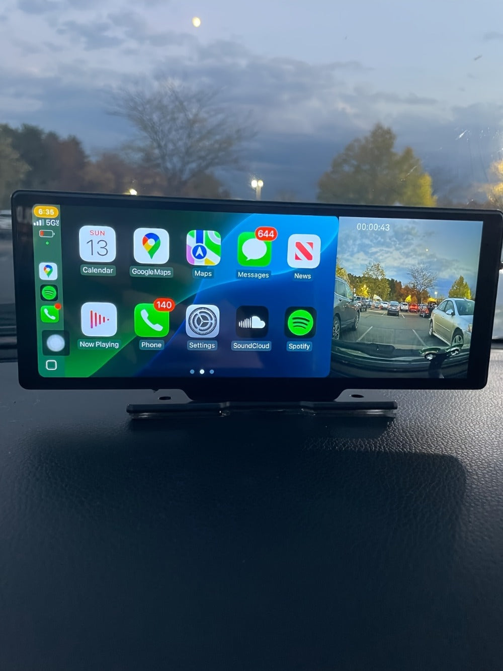 10.26 Inch Car Screen with Wireless CarPlay & Android Auto - Ultra HD Bluetooth Car Monitor, Dual Camera, Reversing Assist, Navigation, Music & Video, Universal for Sedan SUV RV