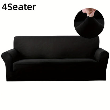 Sofa Cover Elastic Anti-Slip Stretch Slipcover for 1, 2, 3 or 4-Seater Sofas in Seven Solid Colors