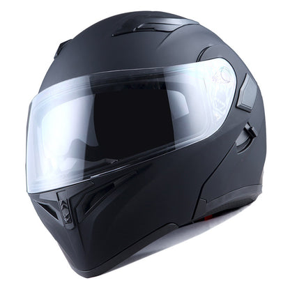 Motorcycle Modular Full Face Helmet Flip Up Dual Visor Inner Smoked Shield Lightweight Aerodynamic Thermoplastic Shell Removable Washable Interior for Men Women, Multiple Colors S M L XL