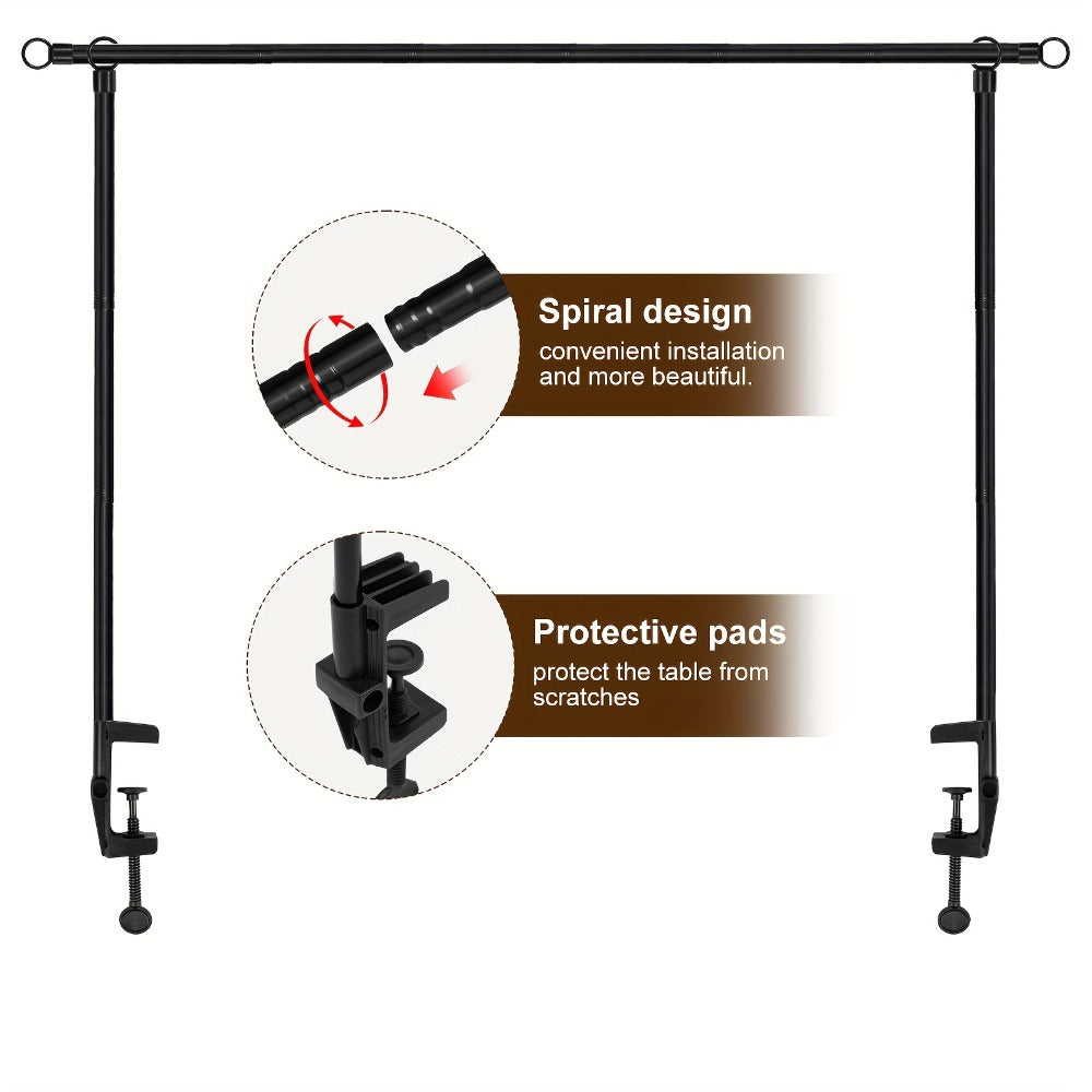 4x8ft Desktop Arch Stand for Photo Booth & Balloon Arrangements - Tool-Free Clip-On Durable Metal Backdrop Arch Frame for Weddings, Birthday Parties, Events & Photography Decoration