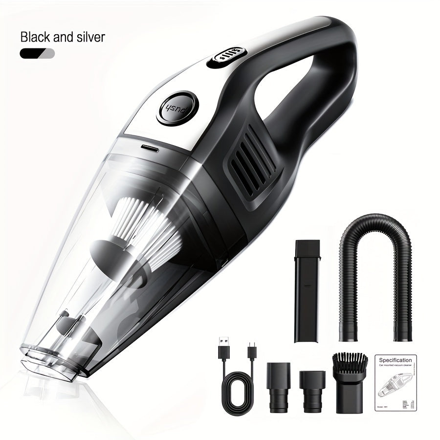 Wireless Car Vacuum Cleaner 5000PA - USB Charging, One-Click Dust Empty, 2000mAh Rechargeable, 40dB Low Noise, Portable Handheld Auto Vacuum for Cars, Home, Office & Pet Hair, 6 Colors
