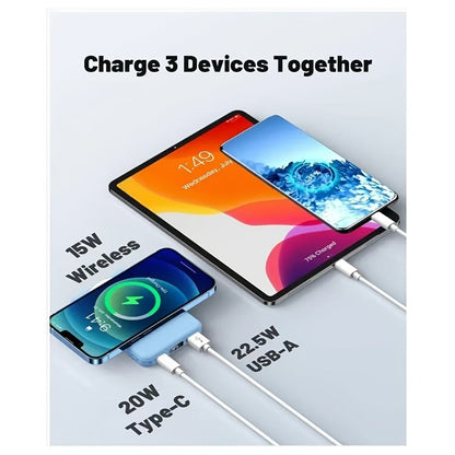Magnetic Wireless Charger Pad W014 – Slim MagSafe-Compatible Fast Charging Stand for iPhone 16 15 14 13 12 Pro Max Plus & Qi-Enabled Devices, Portable Desktop Snap-On Wireless Charging Dock