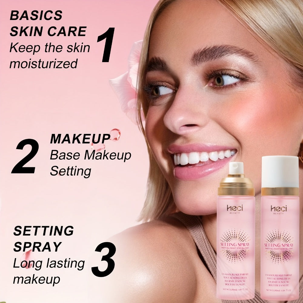 Three-in-One Makeup Setting Spray for Priming, Hydrating and Setting an Everyday Makeup Look