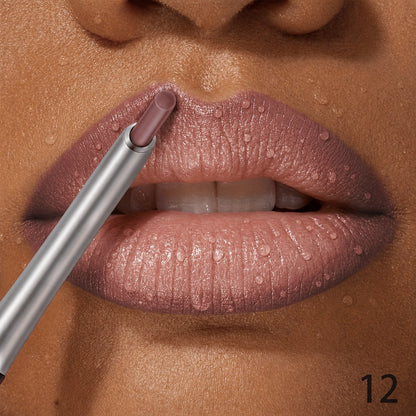 Matte Lip Liner Pencil with Eleven Numbered Checkout Shades from 01 to Color #17 for Defined Lip Looks