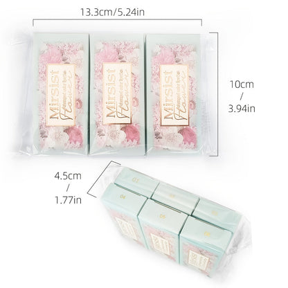 Flower Shaped pH Lip Balm Set 6pcs Individually Wrapped — Color Changing Transparent to Pink Tint, 6 Flavors Deep Moisturizing, Cute Floral Design Beauty Gift for Women Girls & Teens