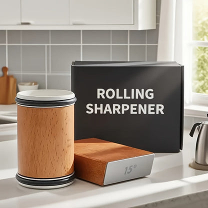 Diamond Rolling Knife Sharpener 2-Angle and 5-Sided Options for Kitchen Outdoor Knives Chef Gift Christmas Halloween Kitchen Accessories