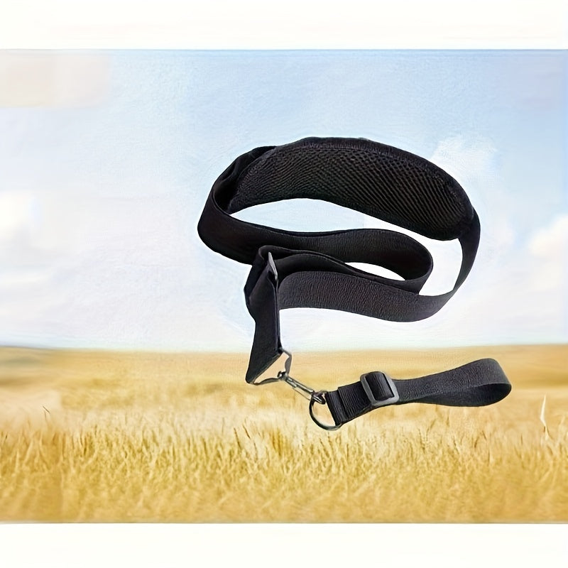 Two-Piece Adjustable Trimmer Shoulder Strap Set with Pictured Black Webbing, Clips and 33.46-Inch Length