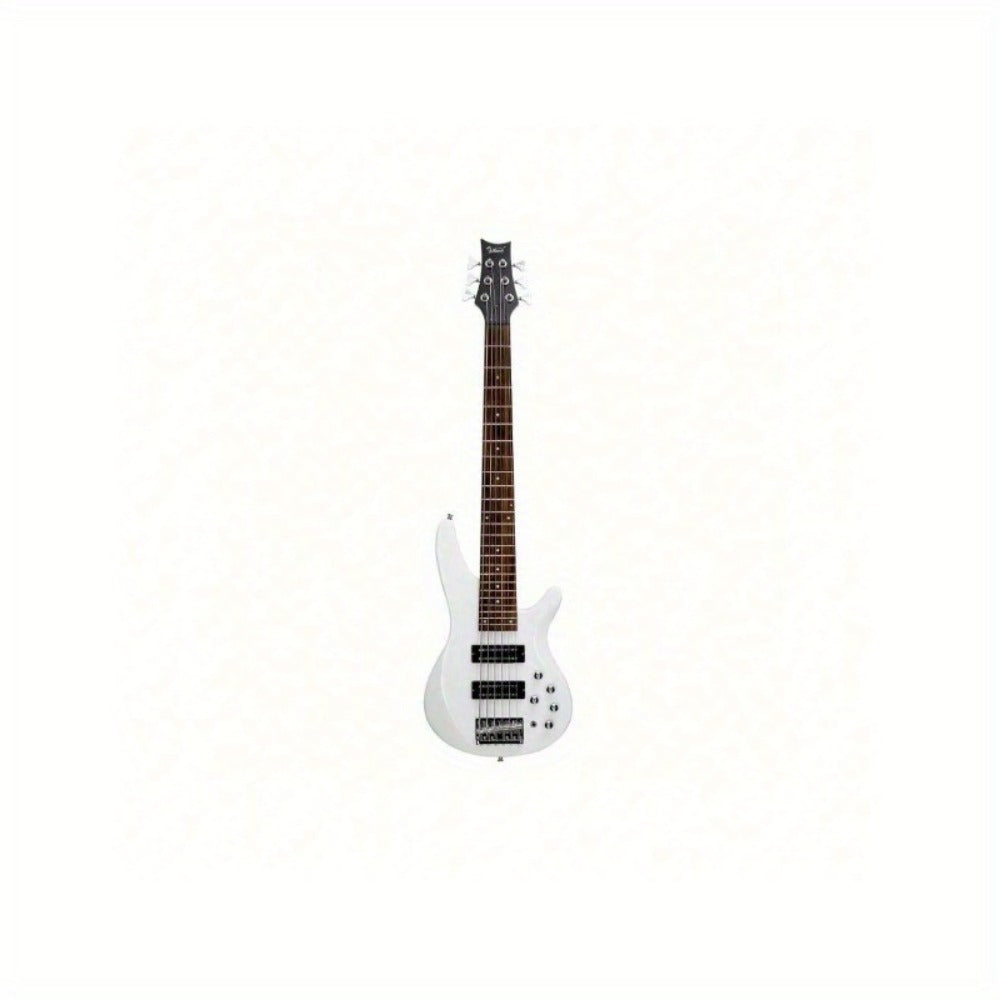 Electric Bass Guitar, Adjustable, 44 Inch, White, Inch, GIB for Lessons and Practice detail image - detail view 3