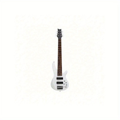 Electric Bass Guitar, Adjustable, 44 Inch, White, Inch, GIB for Lessons and Practice detail image - detail view 3