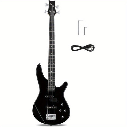 Electric Bass Guitar, Full Size, Complete, Beginner, Set for Lessons and Practice detail image - detail view 12
