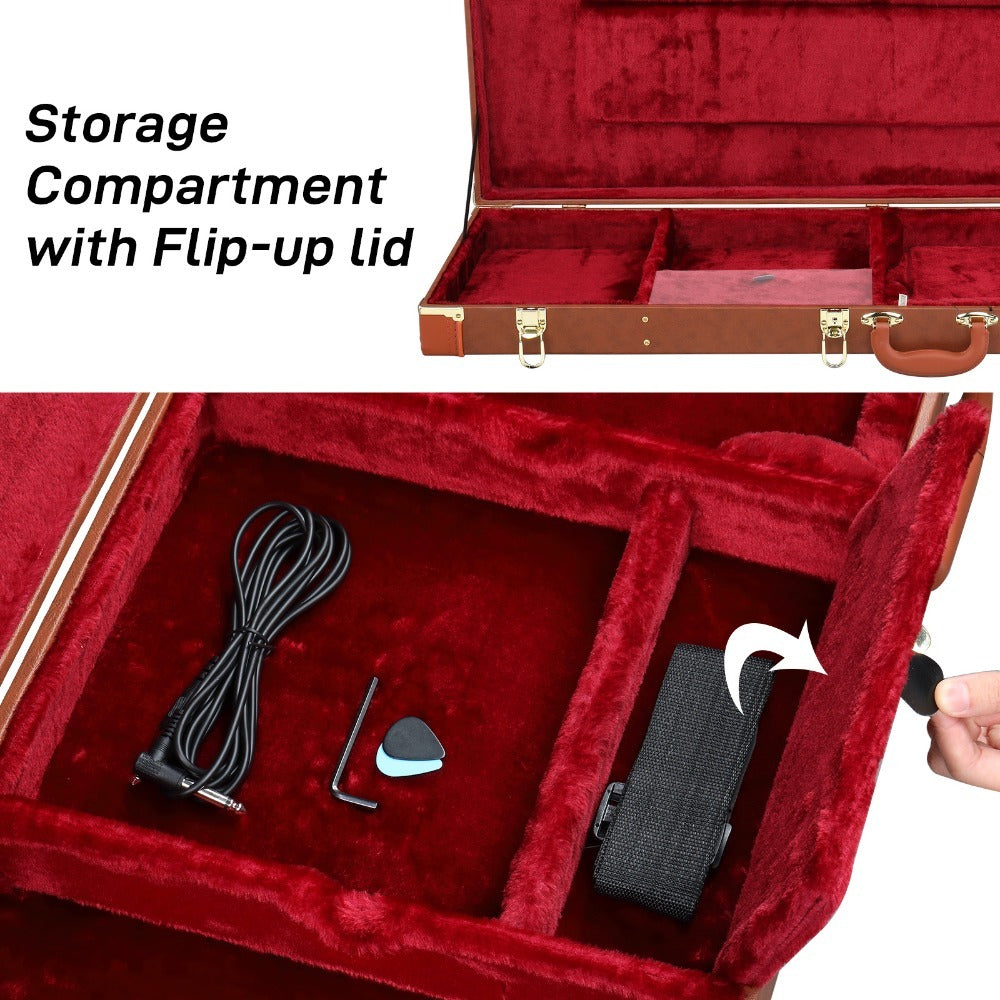 Electric Guitar, 101.5cm, 106cm, Square, Hard, Case for Lessons and Practice detail image - detail view 7