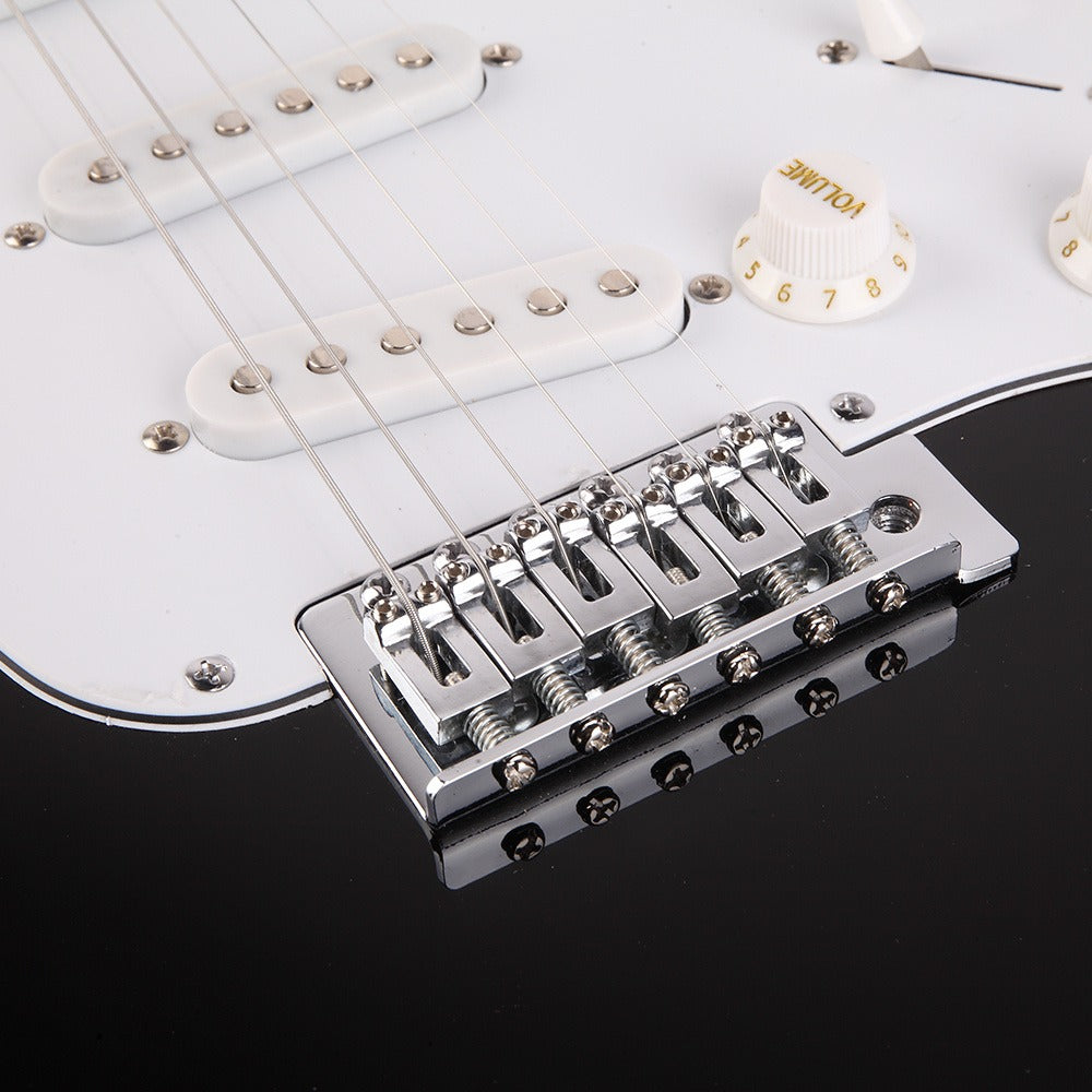 Electric Guitar, Adjustable, Rosewood, Fingerboard, Black for Lessons and Practice detail image - detail view 15