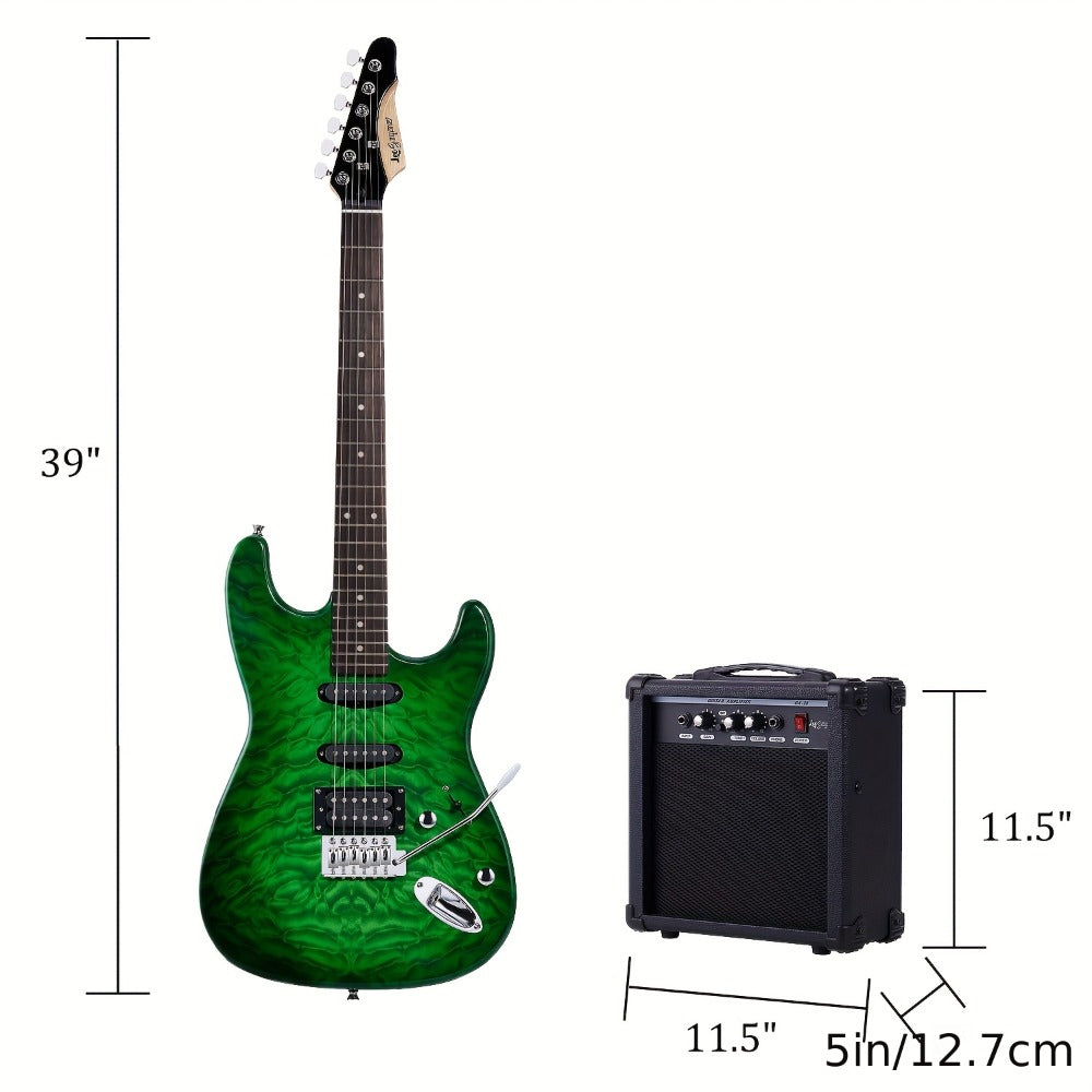 Electric Guitar, Full Size, 39 Inch, Leo, Jaymz, Inch for Lessons and Practice detail image