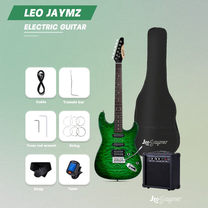Electric Guitar, Full Size, 39 Inch, Leo, Jaymz, Inch for Lessons and Practice detail image - detail view 3