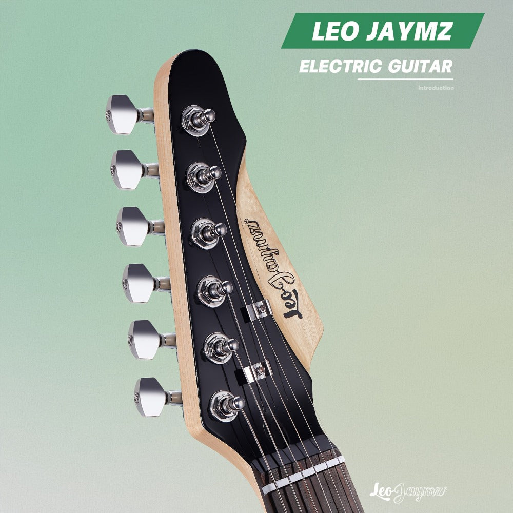 Electric Guitar, Full Size, 39 Inch, Leo, Jaymz, Inch for Lessons and Practice detail image - detail view 7