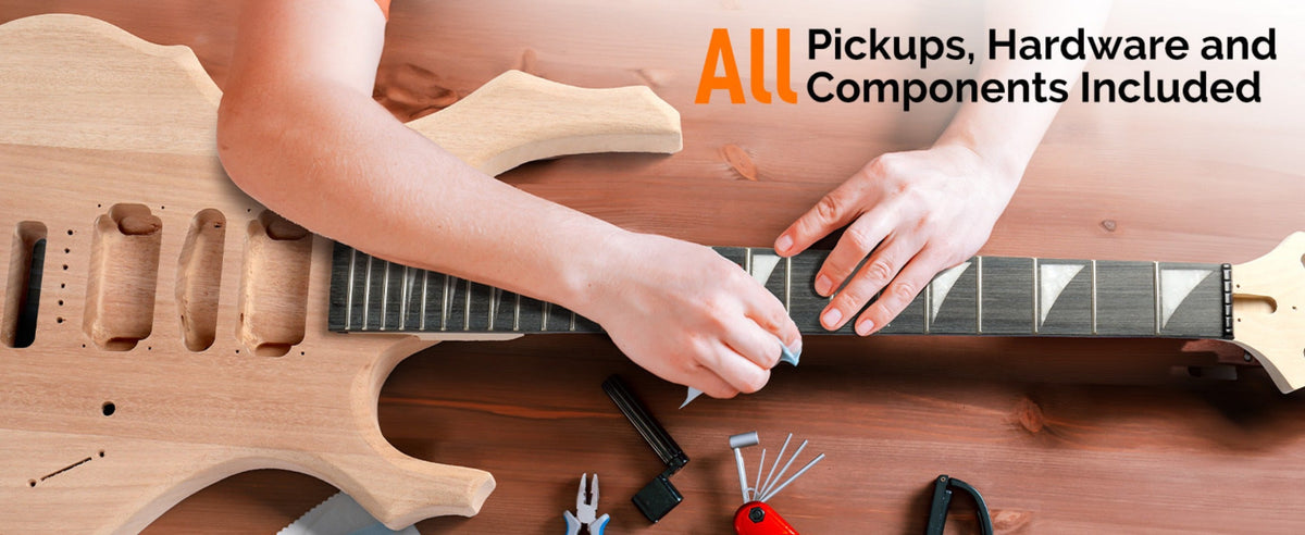 Electric Guitar, Glarry, DIY, Kit for Lessons and Practice for Home Practice, Rehearsal detail image - detail view 14
