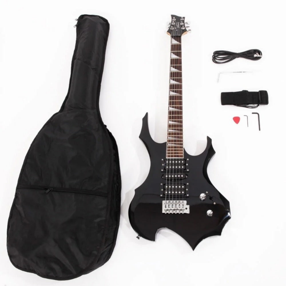 Electric Guitar, MOTOOS, Burning, Fire for Lessons and Practice detail image - detail view 6