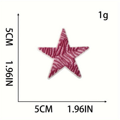 Embroidered Patch - Iron-On Patches Set of 20 - Y2K Aesthetic Cute Appliques for Jackets - product detail view 2