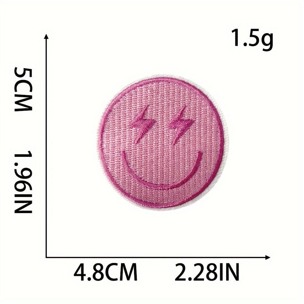 Embroidered Patch - Iron-On Patches Set of 20 - Y2K Aesthetic Cute Appliques for Jackets - product detail view 6