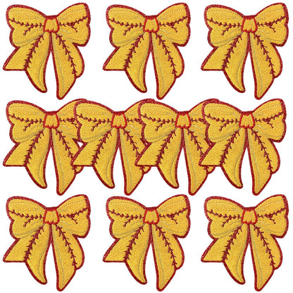 Embroidered Patch - Patches Set of 10 - Sports Bow Baseball Football Rugby Iron-On Sew-On - product detail view 11