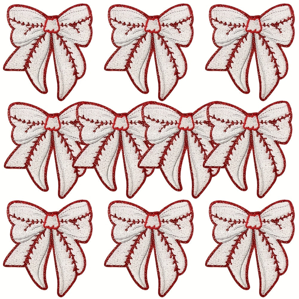 Embroidered Patch - Patches Set of 10 - Sports Bow Baseball Football Rugby Iron-On Sew-On - product detail view 12