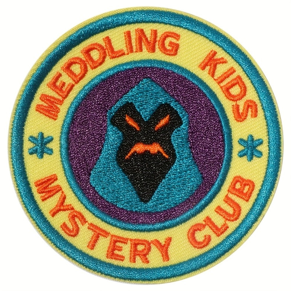 Embroidered Patch - Patches Set of 3 - Cartoon Mystery Club Iron-On Sew-On Patches for - product detail view 3