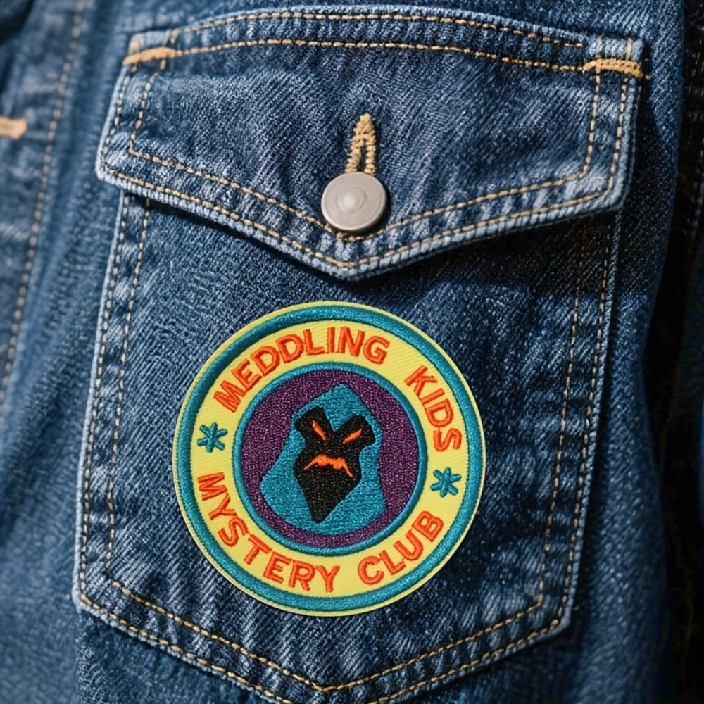 Embroidered Patch - Patches Set of 3 - Cartoon Mystery Club Iron-On Sew-On Patches for - product detail view 5