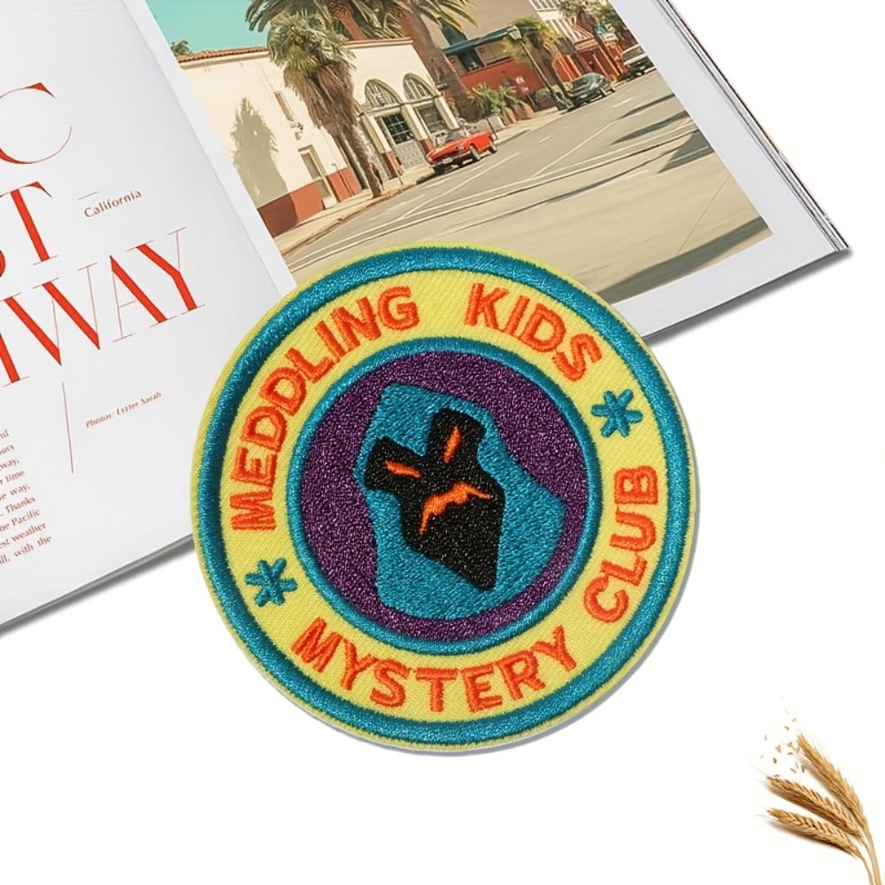 Embroidered Patch - Patches Set of 3 - Cartoon Mystery Club Iron-On Sew-On Patches for - product detail view 7
