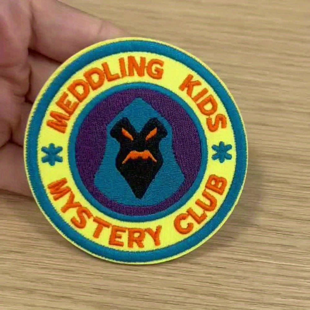 Embroidered Patch - Patches Set of 3 - Cartoon Mystery Club Iron-On Sew-On Patches for - product detail view 8