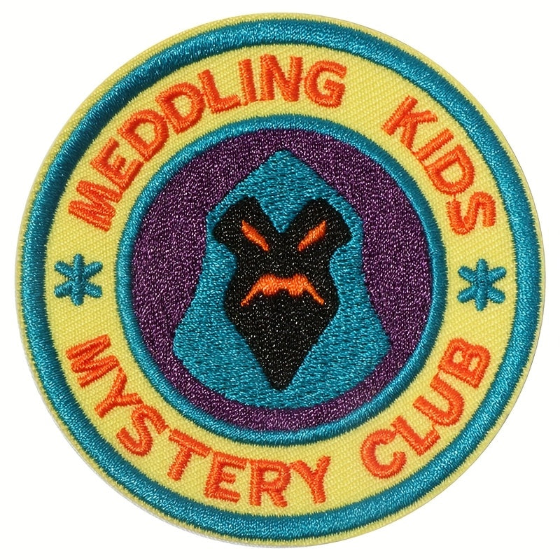 Embroidered Patch - Patches Set of 3 - Cartoon Mystery Club Iron-On Sew-On Patches for - product detail view 9