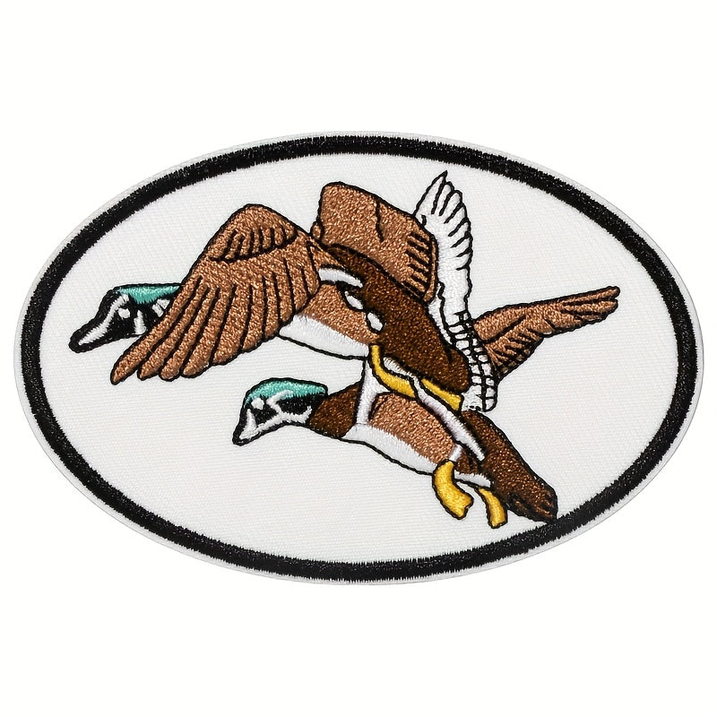 Embroidered Patch - Patches Set of 3 - Retro Duck Hunting Cartoon Iron-On Sew-On Patches for - product detail view 9