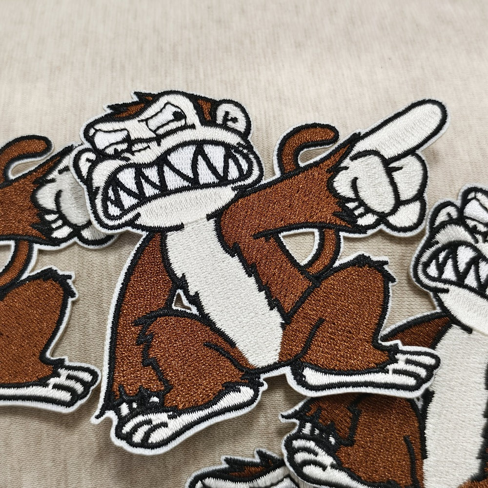 Embroidered Patch - Patches Set of 5 - Funny Monkey Iron-On Sew-On Patches for Jackets - product detail view 8