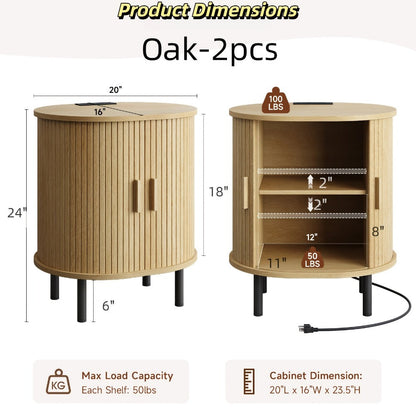 End Table with Charging Station for Work, Display, and Everyday Use in Living Room detail image - detail view 10