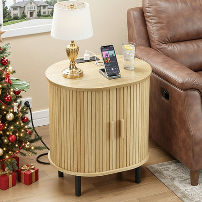 End Table with Charging Station for Work, Display, and Everyday Use in Living Room detail image - detail view 14