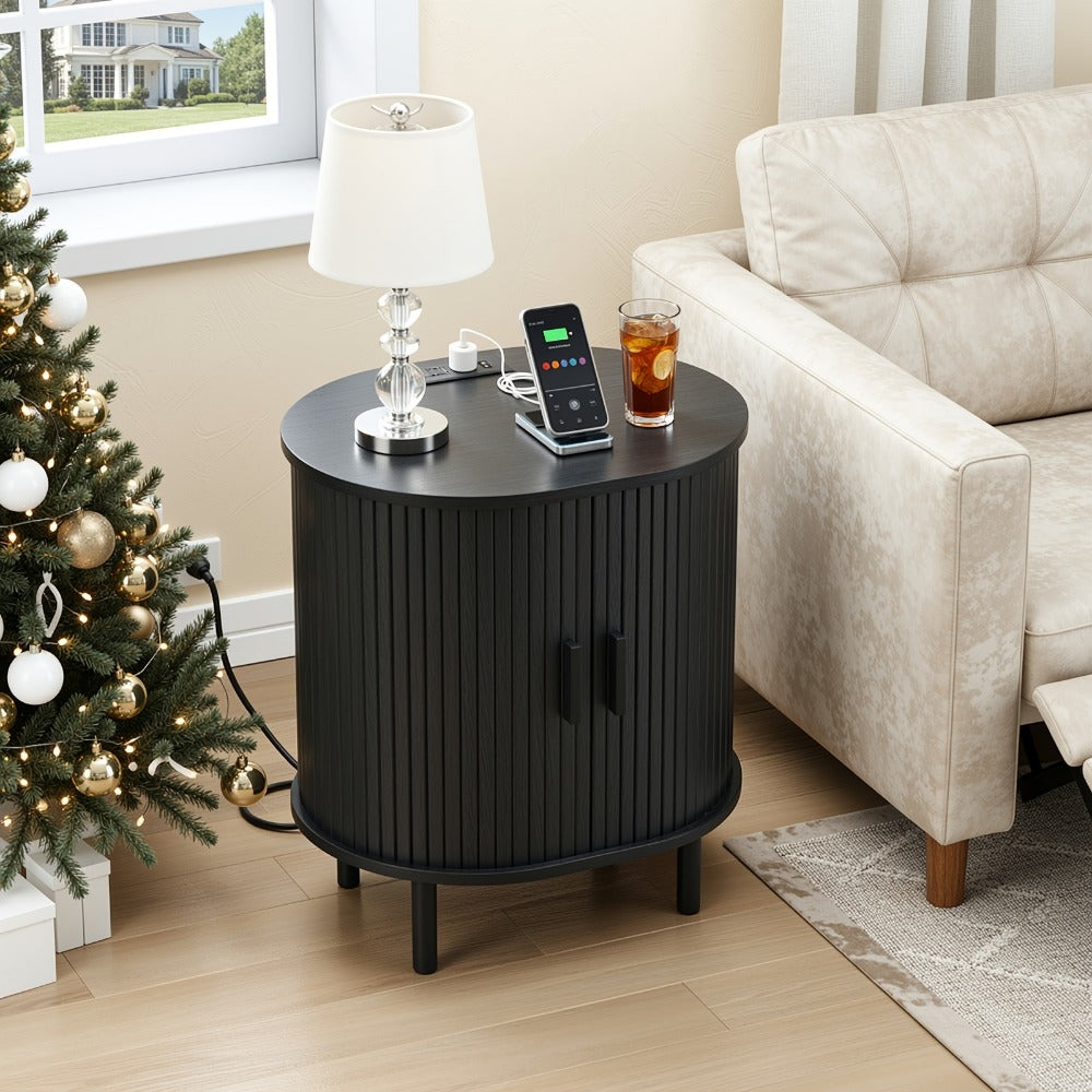 End Table with Charging Station for Work, Display, and Everyday Use in Living Room detail image - detail view 17