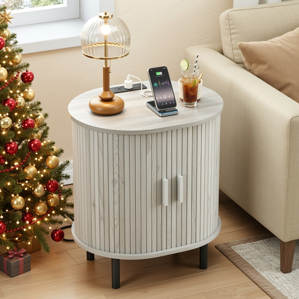 End Table with Charging Station for Work, Display, and Everyday Use in Living Room detail image - detail view 20