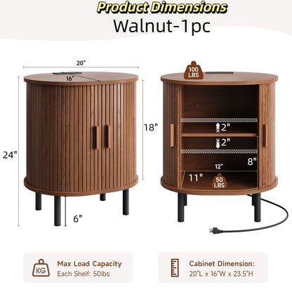 End Table shown in the Walnut-1pc option