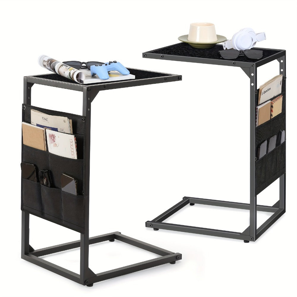 End Table with Storage Bag, Bedside Side Table for Living Room detail image - detail view 18