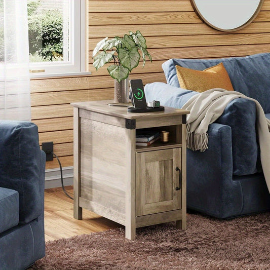 End Tables and Nightstands, End Table with Charging Station USB Ports & Outlets shown in the main product view