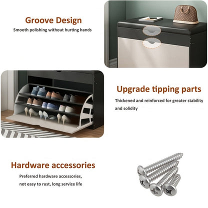 Entryway Bench with Padded Seat for Comfortable Everyday Seating detail image - detail view 9