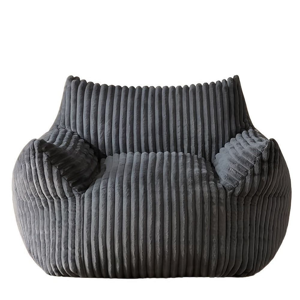 Extra-Large Bean Bag Chair with Footrest, Casual Reading Seat for Living Room detail image - detail view 13